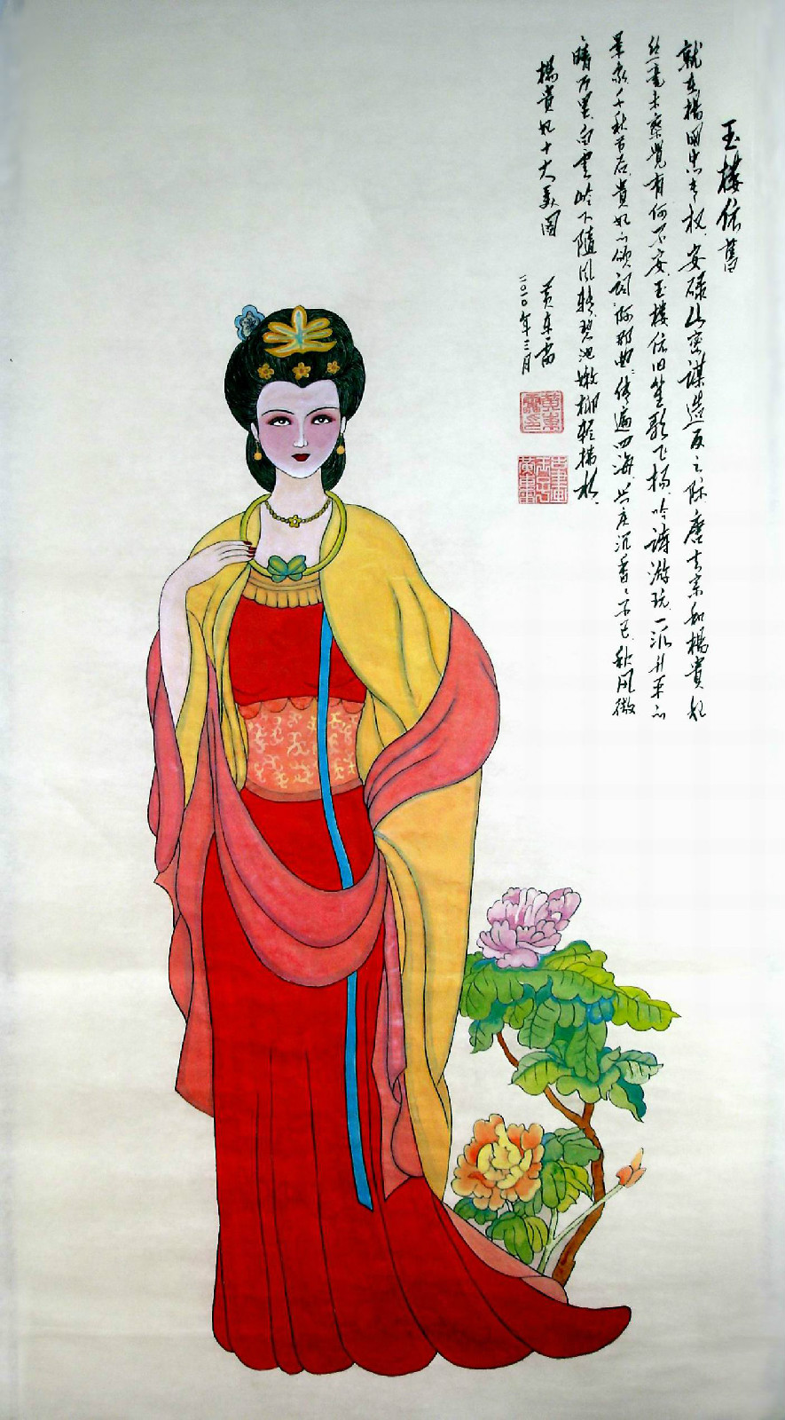 黄东雷工笔画作品《杨贵妃十大美图》 黄东雷工笔画作品《杨贵妃十大美图》