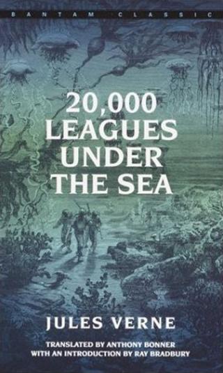 《海底两万里》“Bantam经典”英文版封面。 《海底两万里》“Bantam经典”英文版封面。