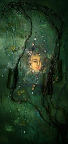 武微波红楼油画《李纨的三枷锁》 武微波红楼油画《李纨的三枷锁》