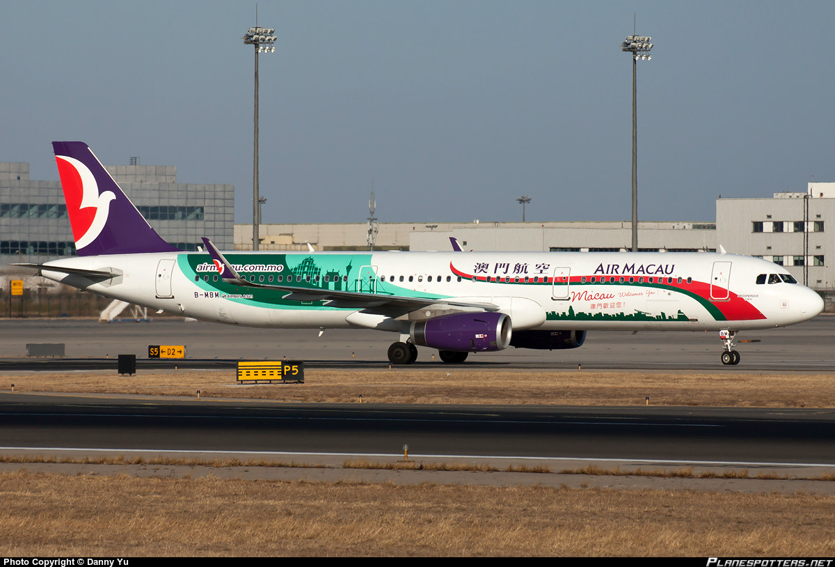 澳门航空A321(“澳门欢迎你”彩绘)客机 澳门航空A321(“澳门欢迎你”彩绘)客机