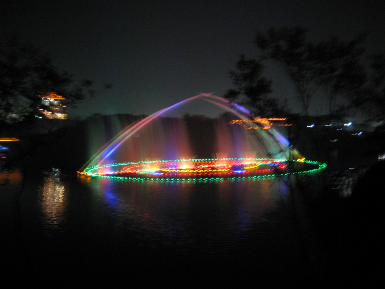 平湖公园夜景 平湖公园夜景