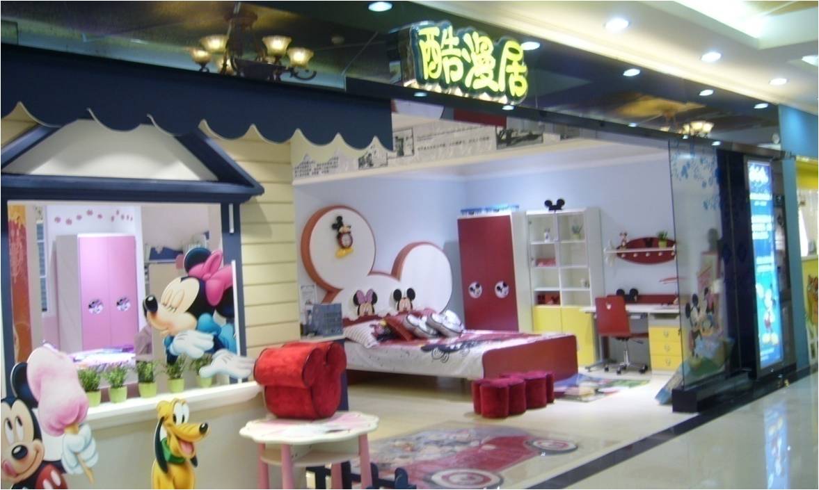 迪士尼儿童家具门店形象 迪士尼儿童家具门店形象