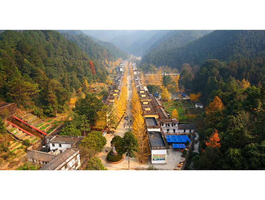 帽子峰林场全貌图---黄金大道 帽子峰林场全貌图---黄金大道
