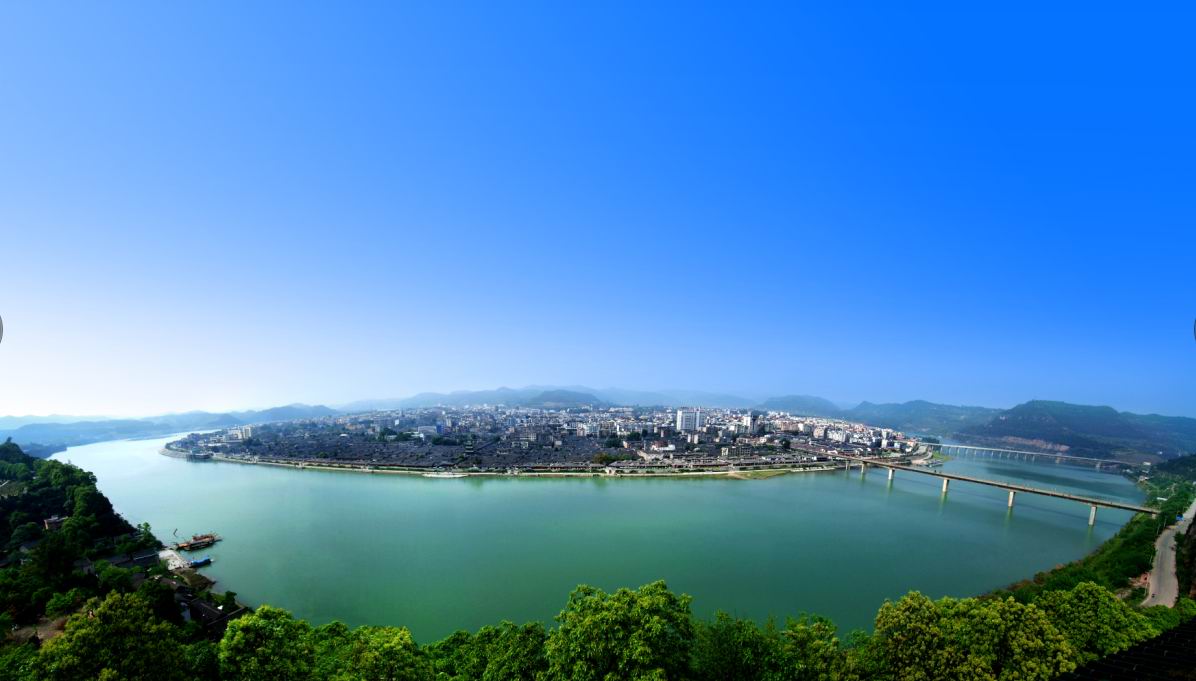 阆中古城全景 阆中古城全景