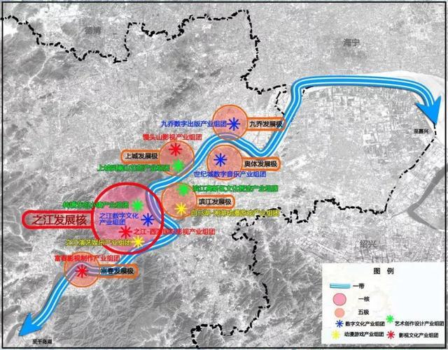 “一带一核五极多组团”空间布局图 “一带一核五极多组团”空间布局图