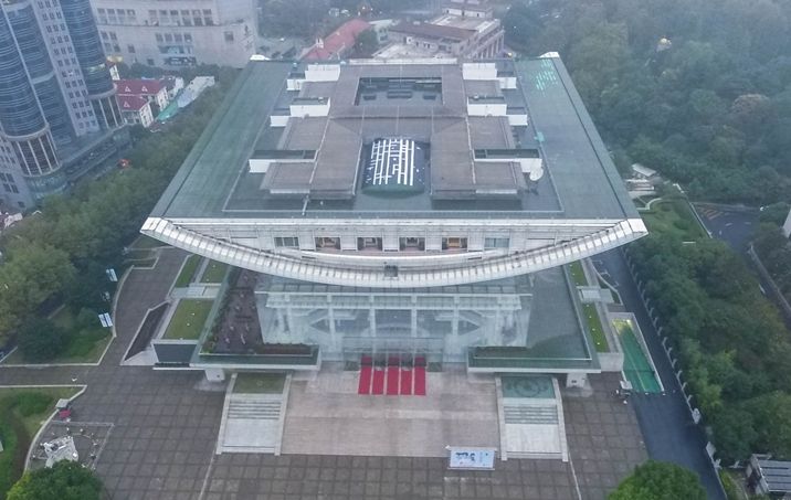 俯瞰上海大剧院 俯瞰上海大剧院