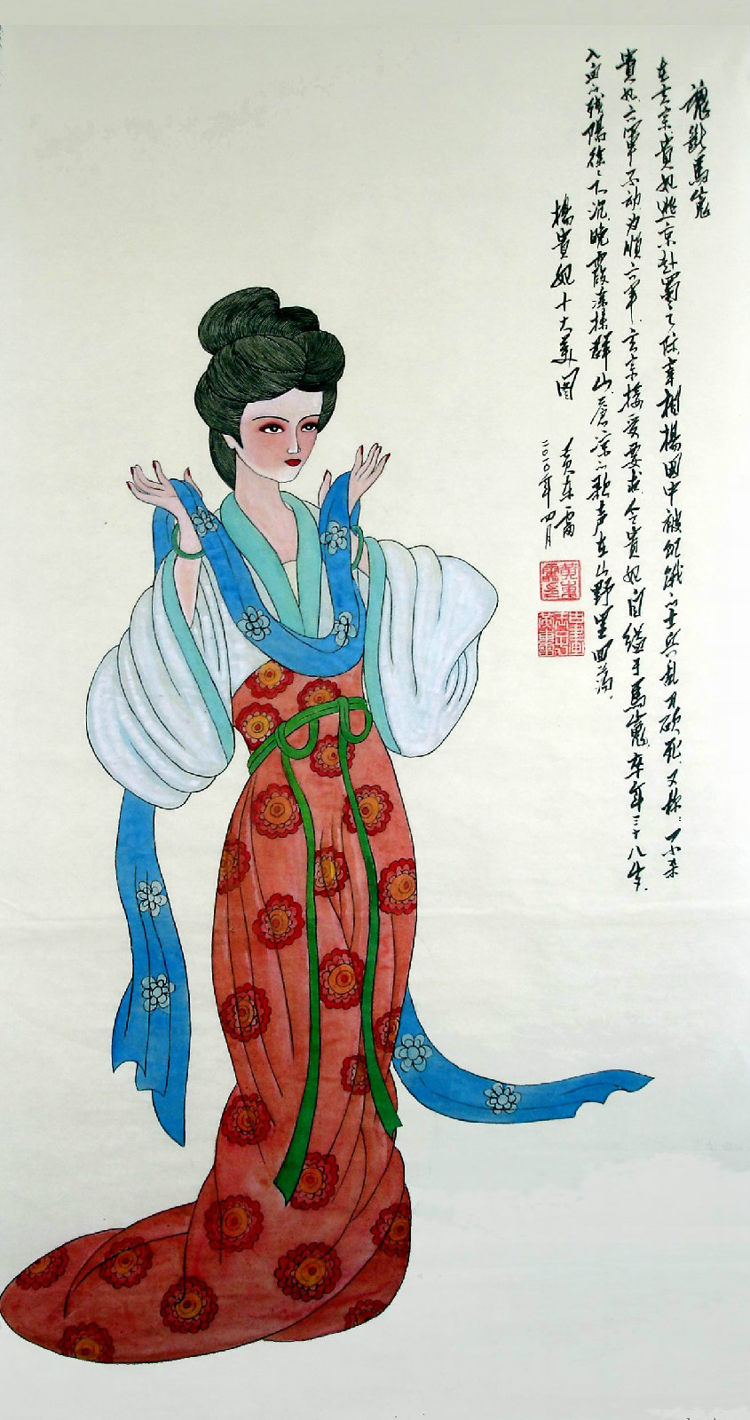 黄东雷工笔画作品《杨贵妃十大美图》 黄东雷工笔画作品《杨贵妃十大美图》