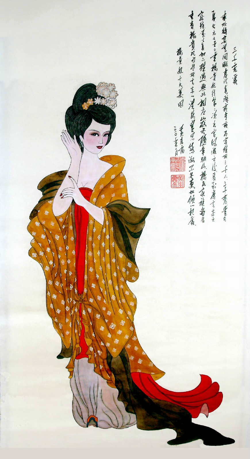 黄东雷工笔画作品《杨贵妃十大美图》 黄东雷工笔画作品《杨贵妃十大美图》