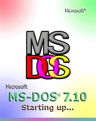 MS-DOS 7.1 启动界面 MS-DOS 7.1 启动界面