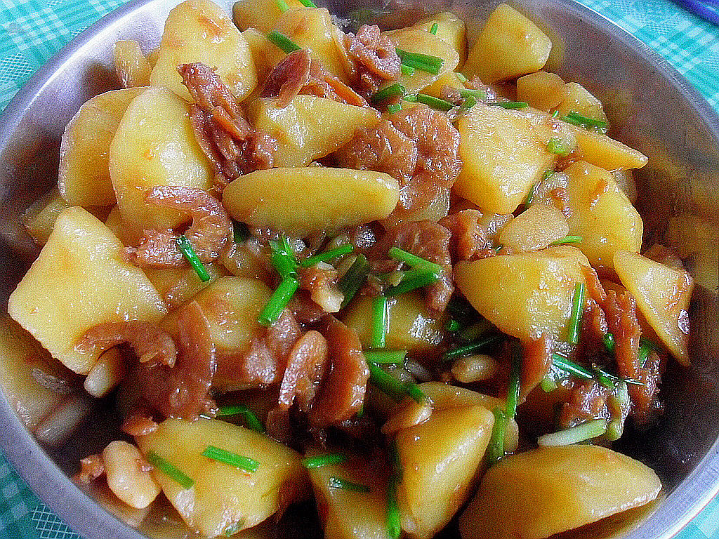 土豆炒海米 土豆炒海米