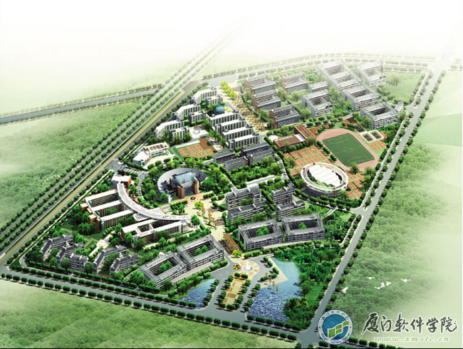 厦门软体学院鸟瞰图 厦门软体学院鸟瞰图