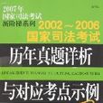 2002-2006国家司法考试历年真题详析与对应考点示例(上下) 2002-2006国家司法考试历年真题详析与对应考点示例(上下)