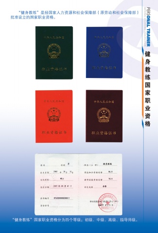 健身教练国家职业资格证书 健身教练国家职业资格证书