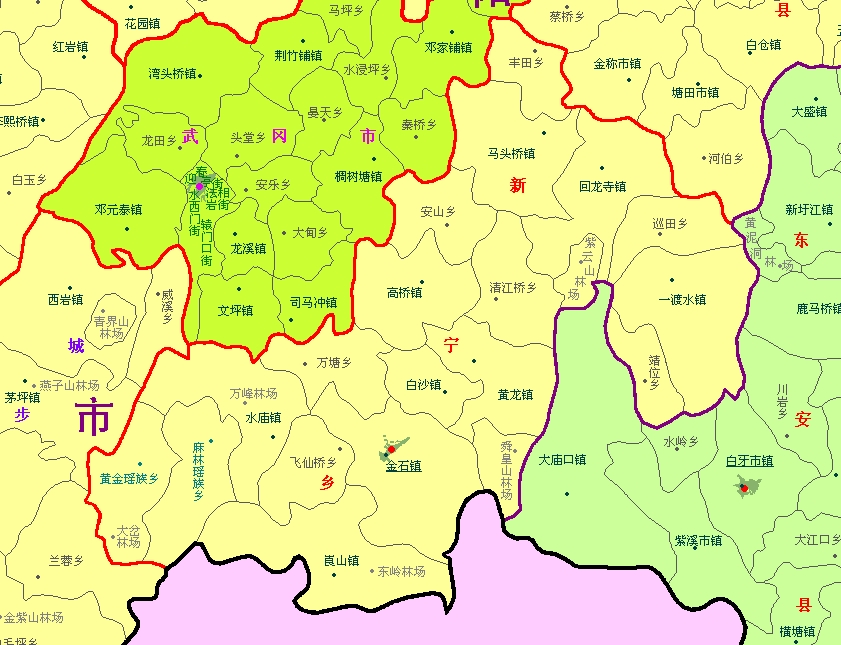 乡镇分布、界线 乡镇分布、界线