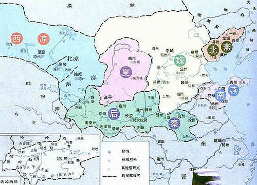 十六国地图 十六国地图