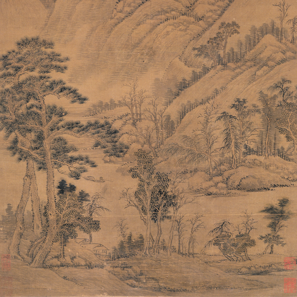 清王翚山水图轴