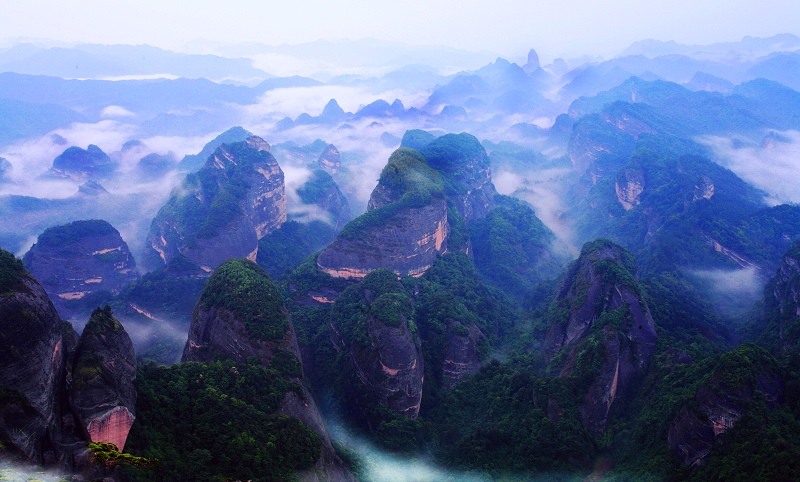 八角寨鸟瞰图 八角寨鸟瞰图