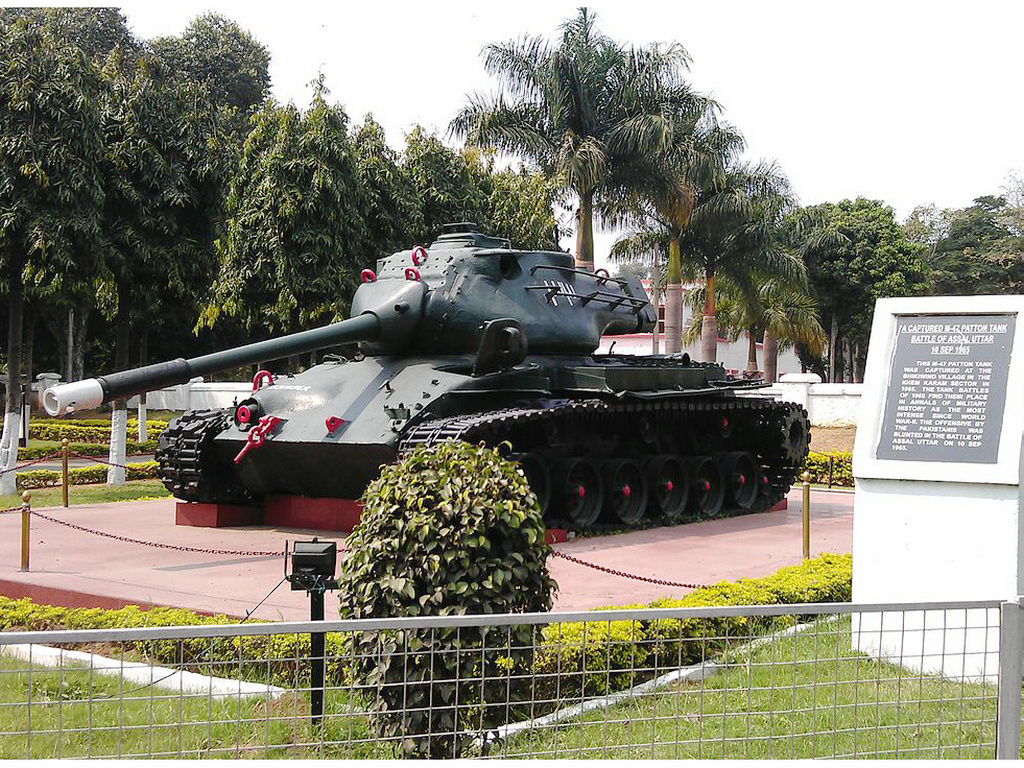 印度班加罗尔的M47中型坦克纪念碑 印度班加罗尔的M47中型坦克纪念碑