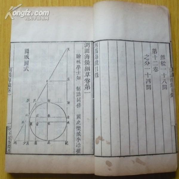 《测圆海镜》书影 《测圆海镜》书影