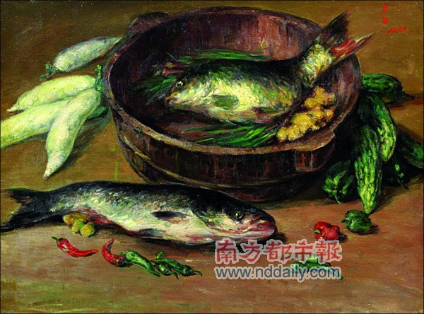 徐东白油画作品《黔鱼》 徐东白油画作品《黔鱼》