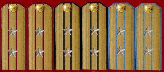 陆海空军中校常服肩章(1955-1965) 陆海空军中校常服肩章(1955-1965)