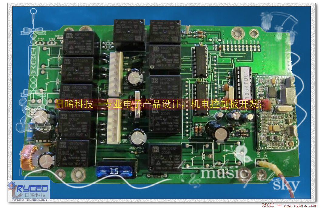 RFID433M无线自动门控制板 RFID433M无线自动门控制板