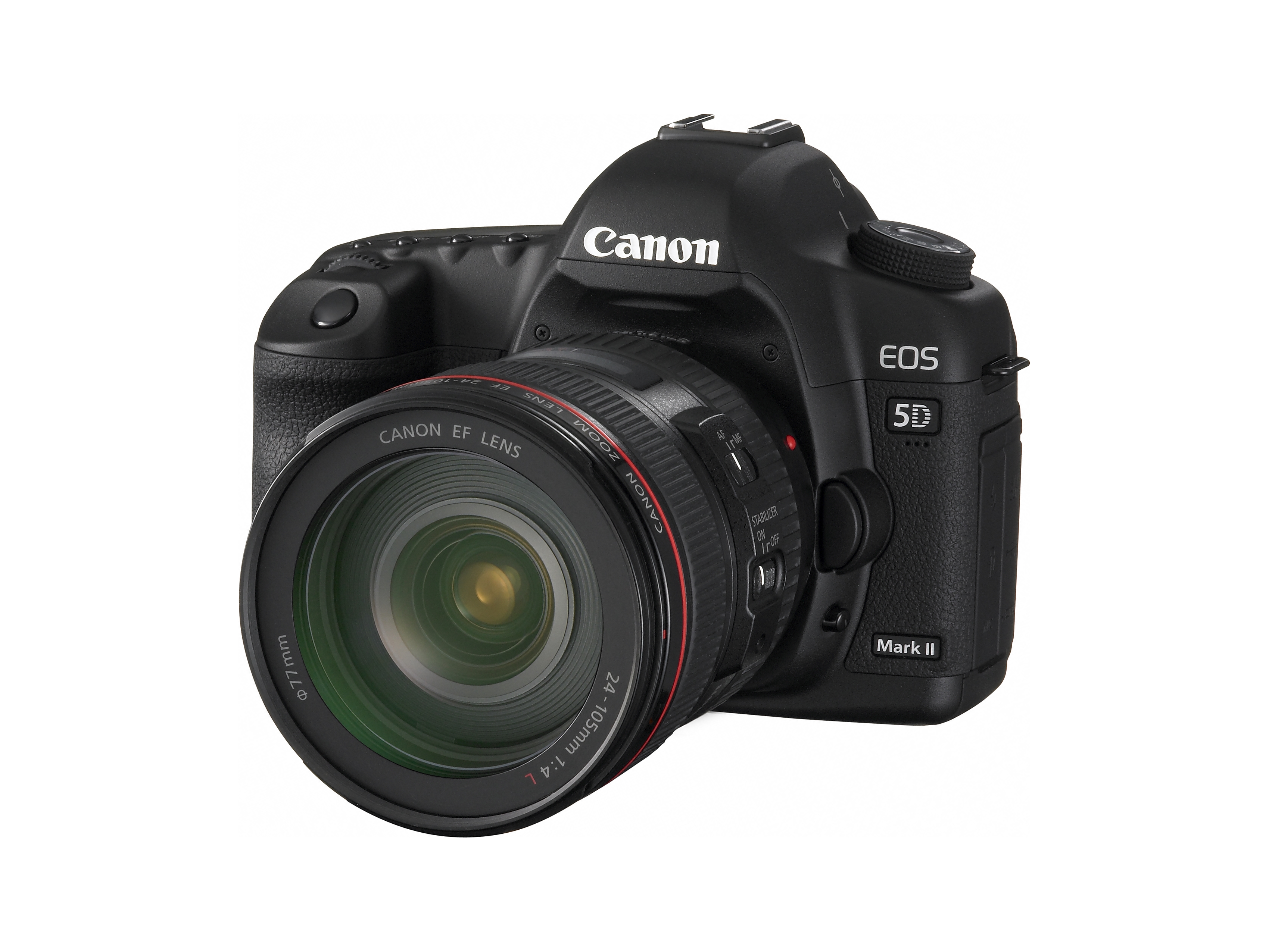 图2：佳能EOS5D Mark II 侧面
