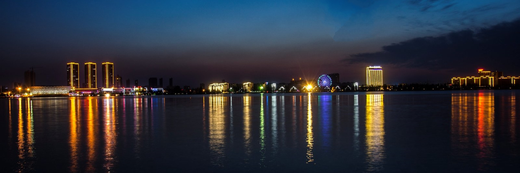钟祥莫愁湖夜景 钟祥莫愁湖夜景
