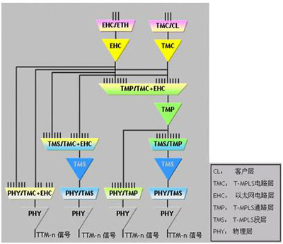 T-MPLS网路架构 T-MPLS网路架构