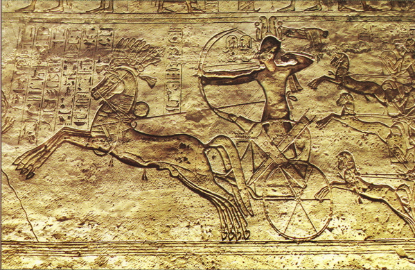 阿布辛贝神庙壁画描绘的卡迭石战役 阿布辛贝神庙壁画描绘的卡迭石战役