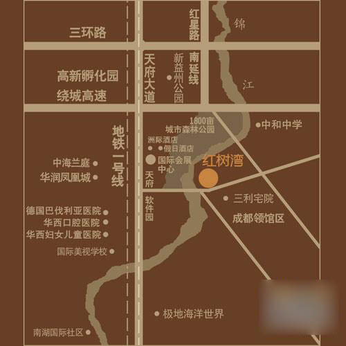 红树湾——交通图 红树湾——交通图