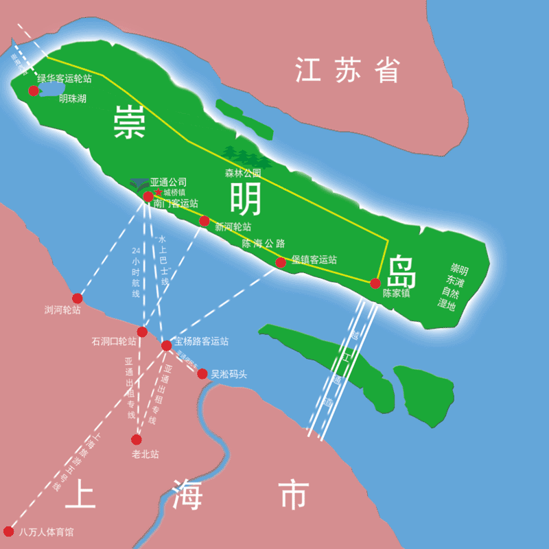 崇明岛位置图 崇明岛位置图