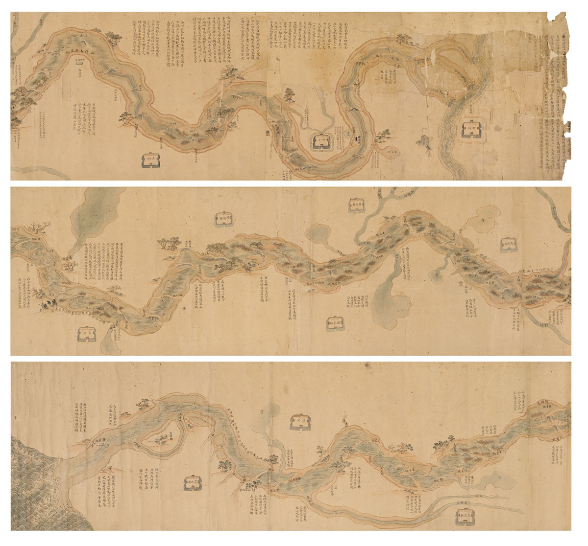 清代黄河图 清代黄河图