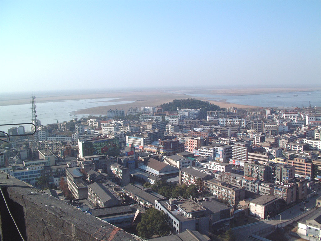 石首东岳山公园附近鸟瞰 石首东岳山公园附近鸟瞰