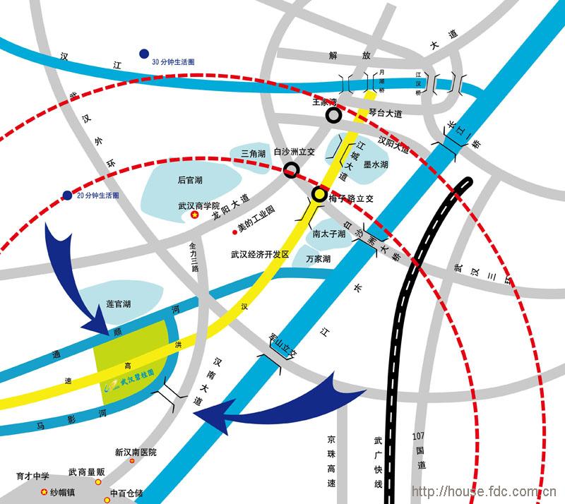 武汉碧桂园交通图 武汉碧桂园交通图