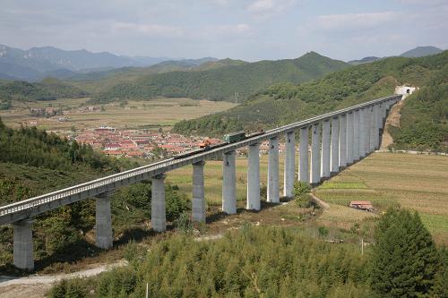 通灌铁路北青沟特大桥 通灌铁路北青沟特大桥