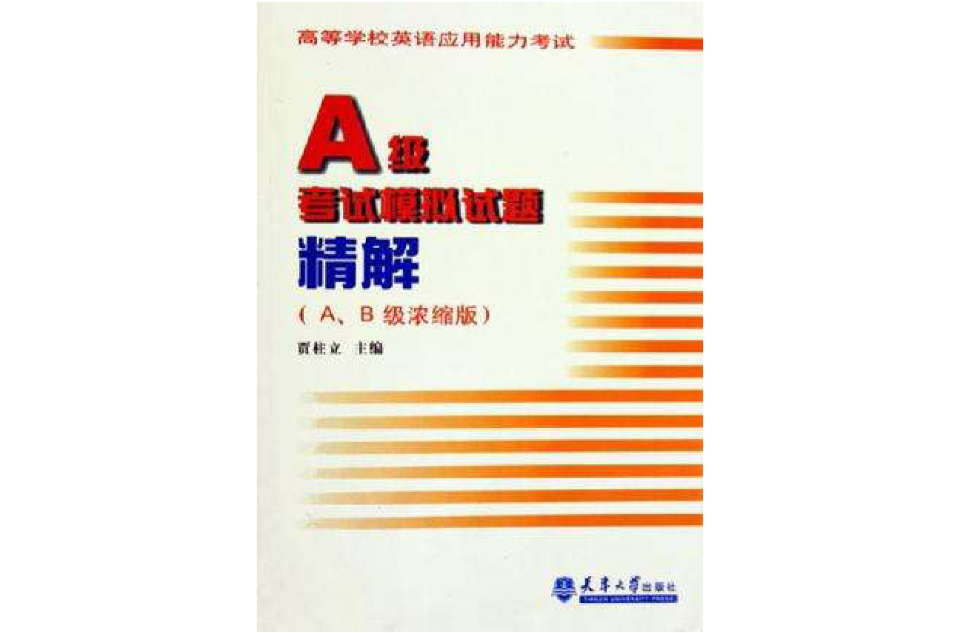 A级考试模拟试题精解 A级考试模拟试题精解