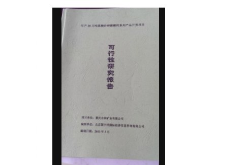 项目可行性报告範文 项目可行性报告範文