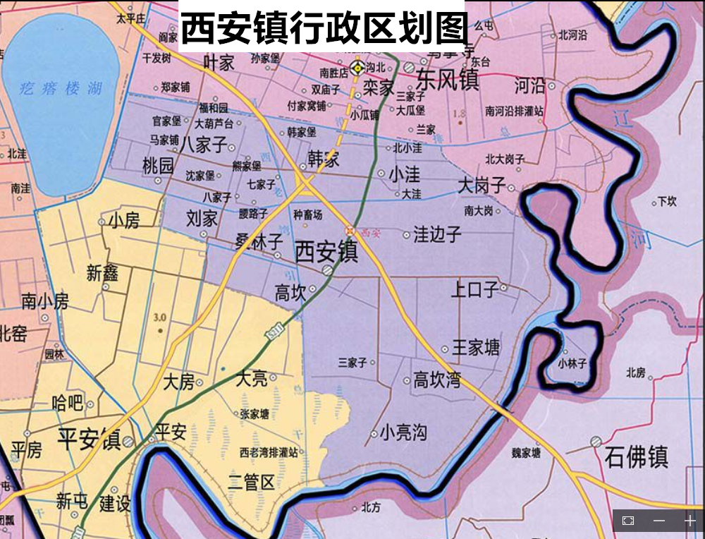 西安镇行政区划图 西安镇行政区划图