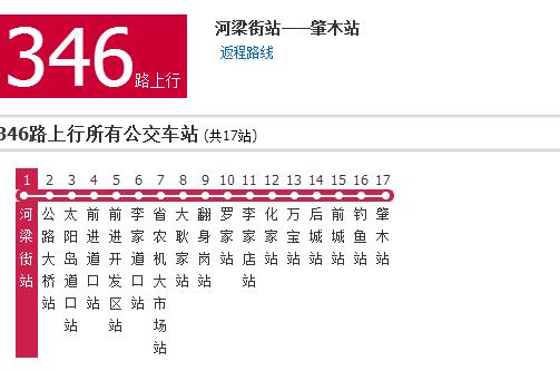 哈尔滨公交346路 哈尔滨公交346路