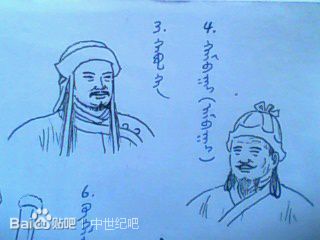 左为合不勒,右为俺巴孩 左为合不勒,右为俺巴孩