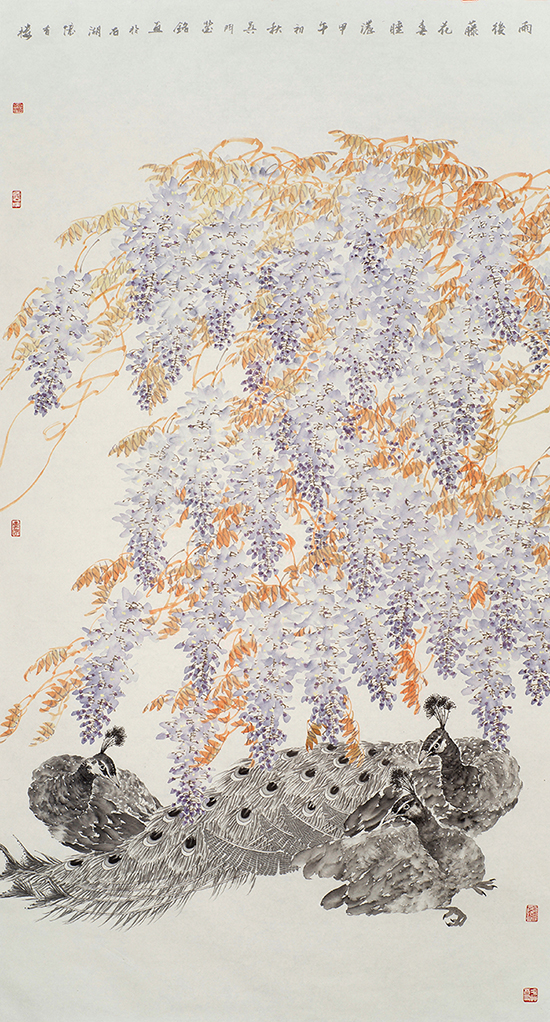 雨后藤花春睡浓 雨后藤花春睡浓