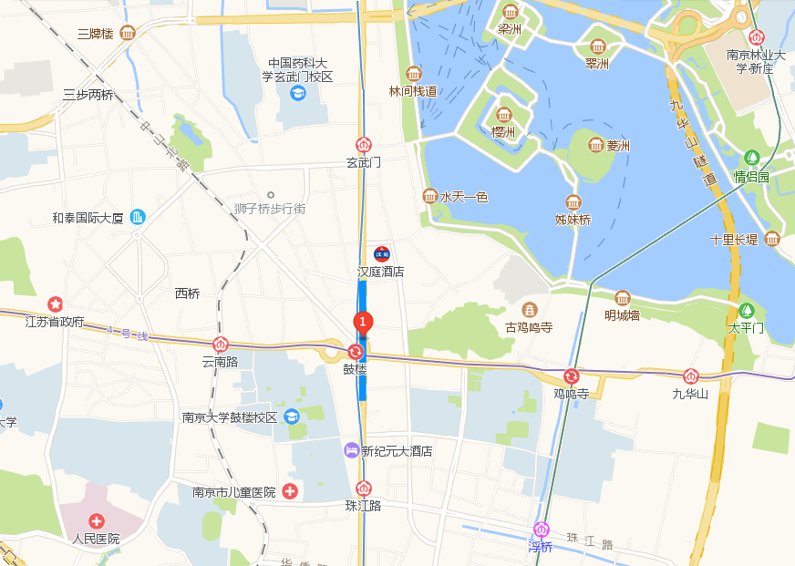 鼓楼隧道位置图 鼓楼隧道位置图