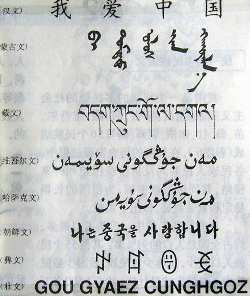 少数民族语言文字 少数民族语言文字