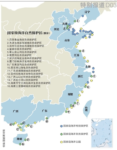 国家级海洋类型自然保护区 国家级海洋类型自然保护区