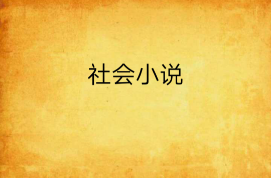 社会小说 社会小说