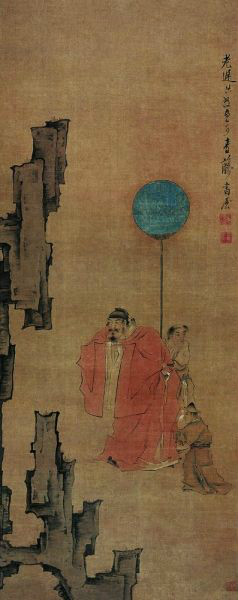 米芾拜石图(明代 陈洪绶) 米芾拜石图(明代 陈洪绶)