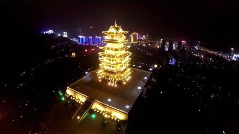 商南魁星楼夜景 商南魁星楼夜景