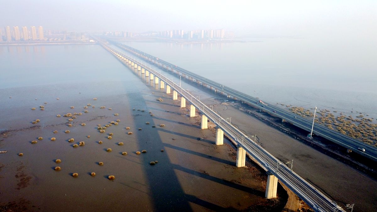 青盐铁路跨胶州湾特大桥 青盐铁路跨胶州湾特大桥