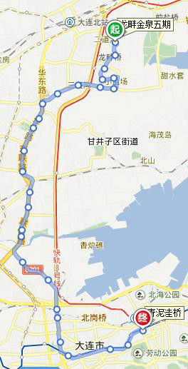 大连303路公车